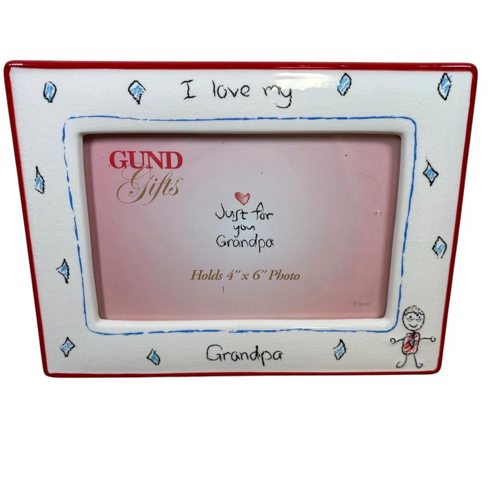 Gund “I Love My Grandpa” Ceramic Picture Frame